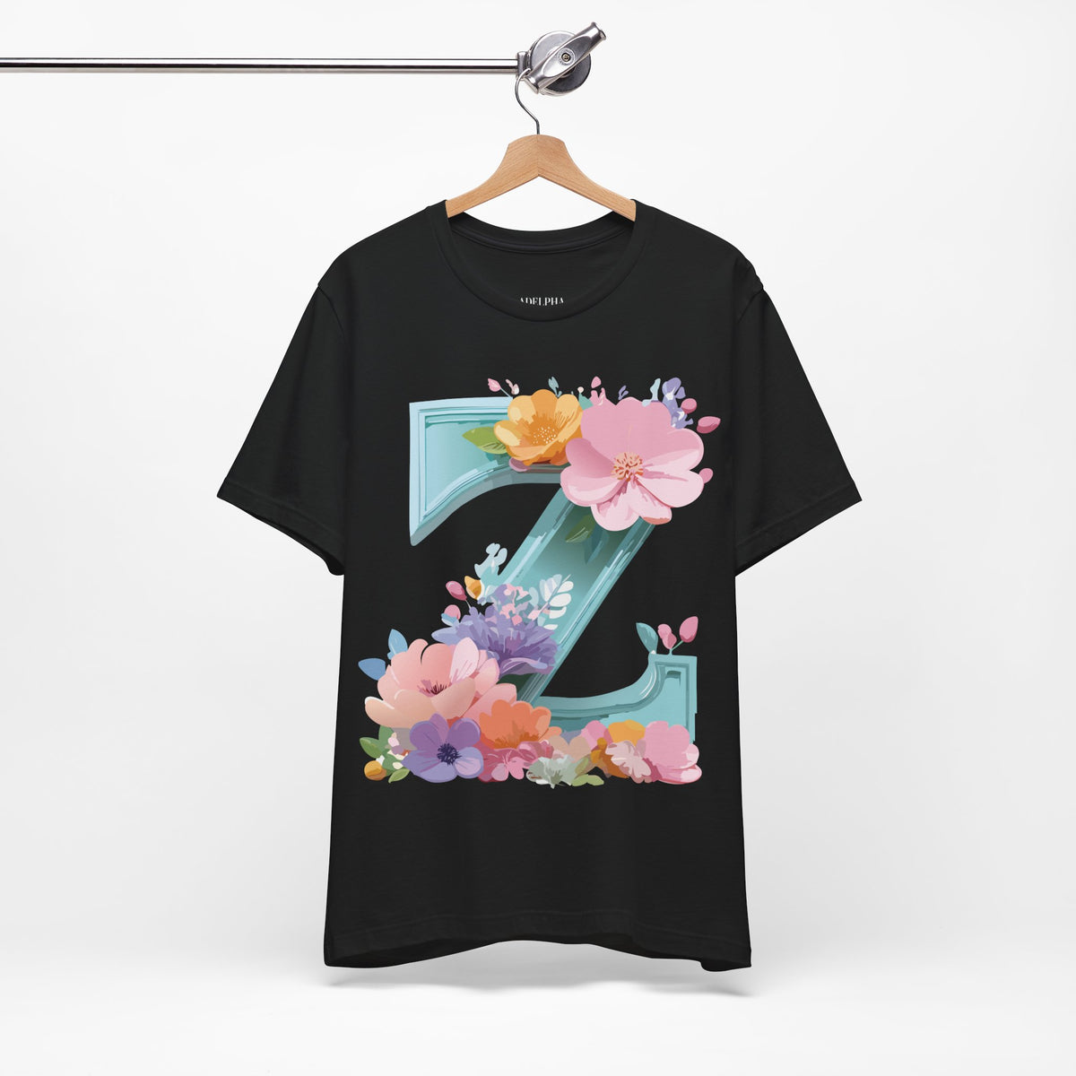 Letter Z Graphic Unisex Cotton Bella+Canvas Tee with Art Letter Design