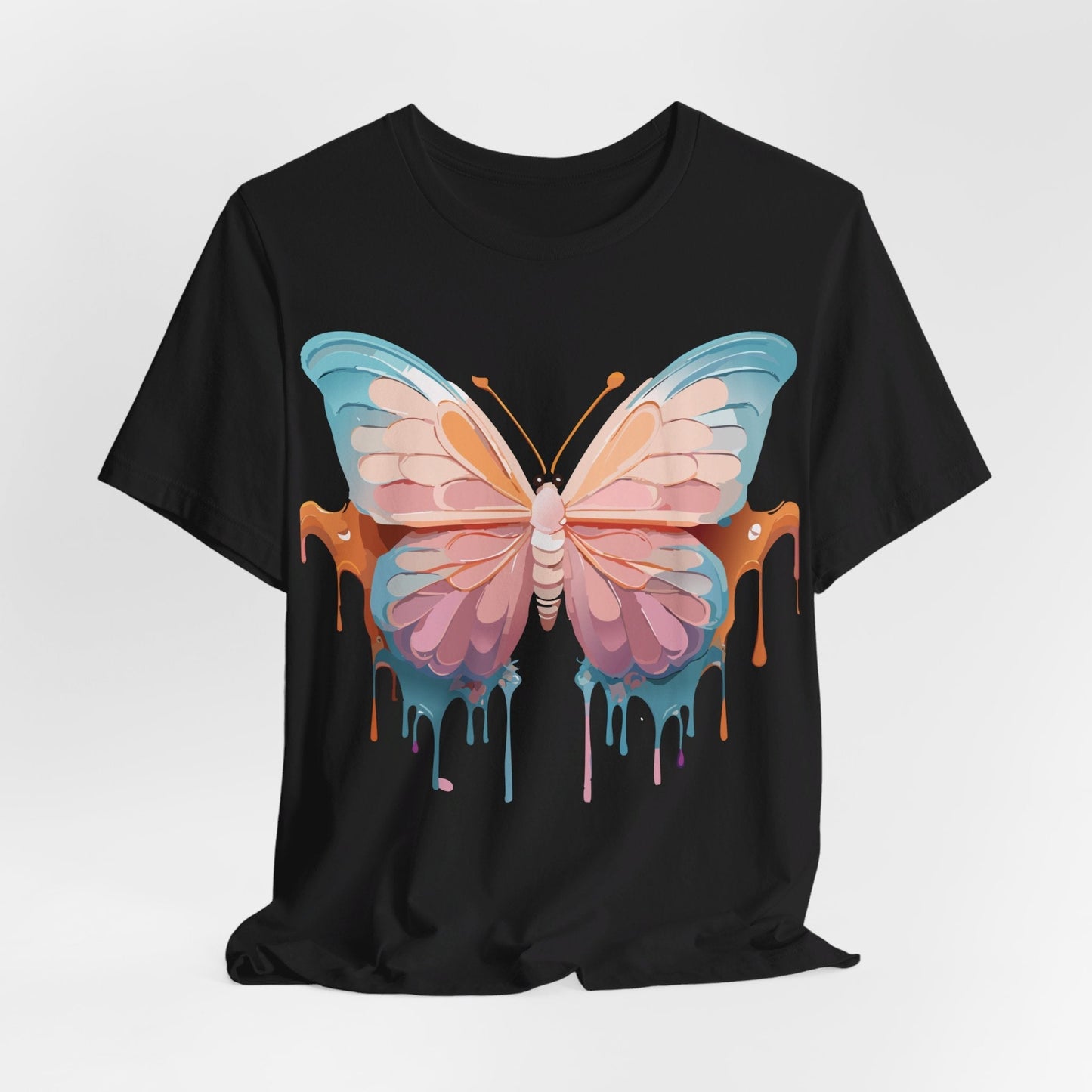 Butterfly Graphic Unisex 100 Cotton Lightweight Vintage Design Jersey Tee 86