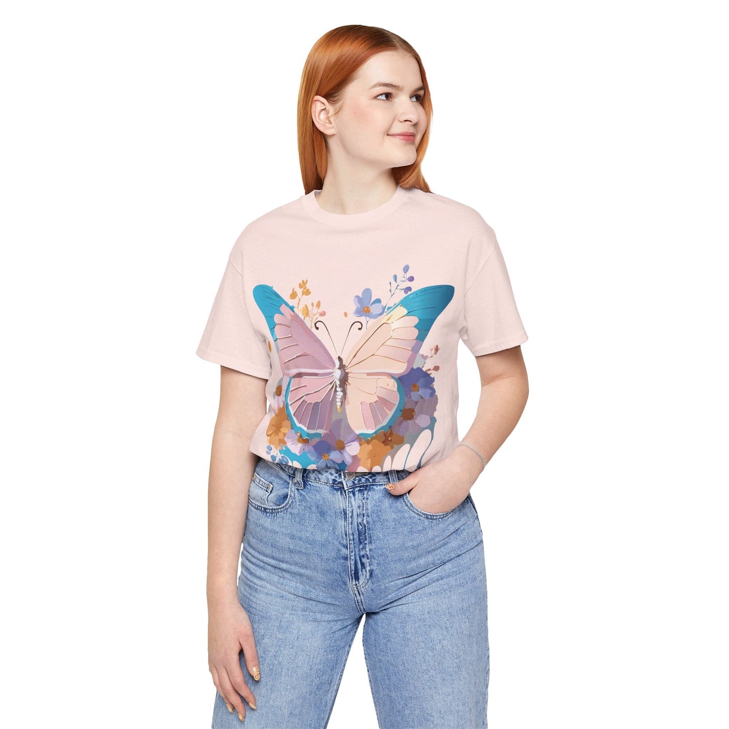 Butterfly Graphic Tee Vintage Inspired Adelpha Unisex Jersey Short Sleeve