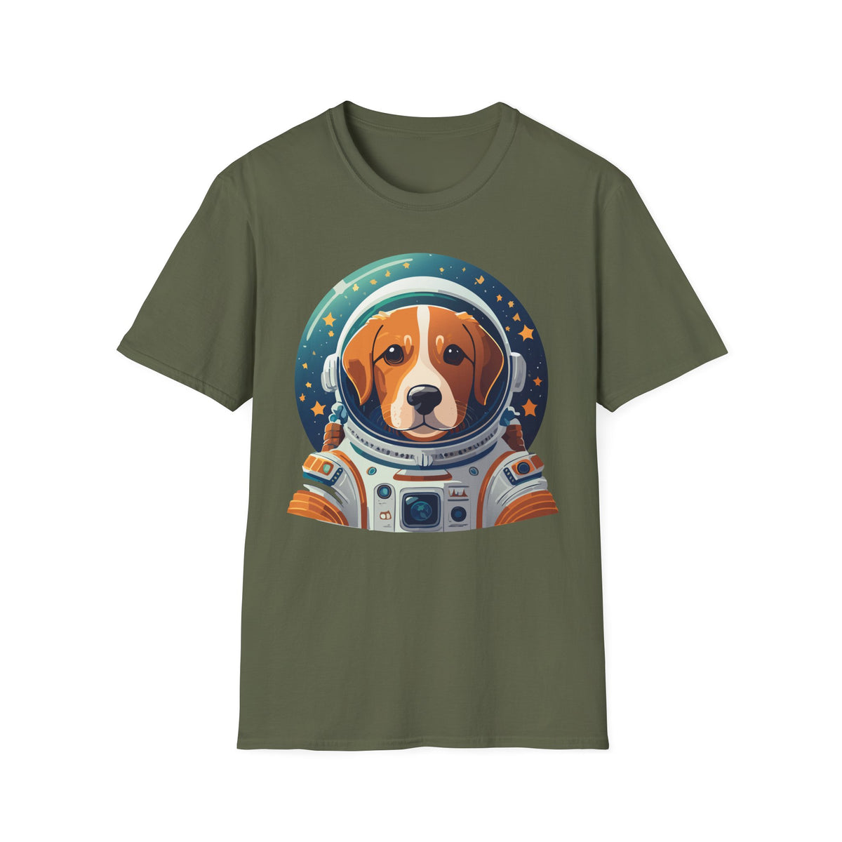 Beagle Astronaut Tee | Space Helmet Dog T-Shirt, Cute Cosmic Pet Illustration