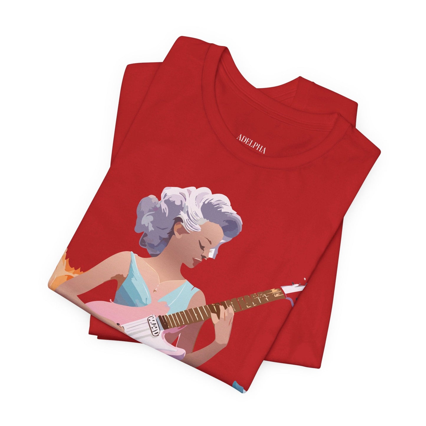 Music Graphic Tee Unisex Jersey Short Sleeve Adelpha Art Design Vintage Inspired Artwork