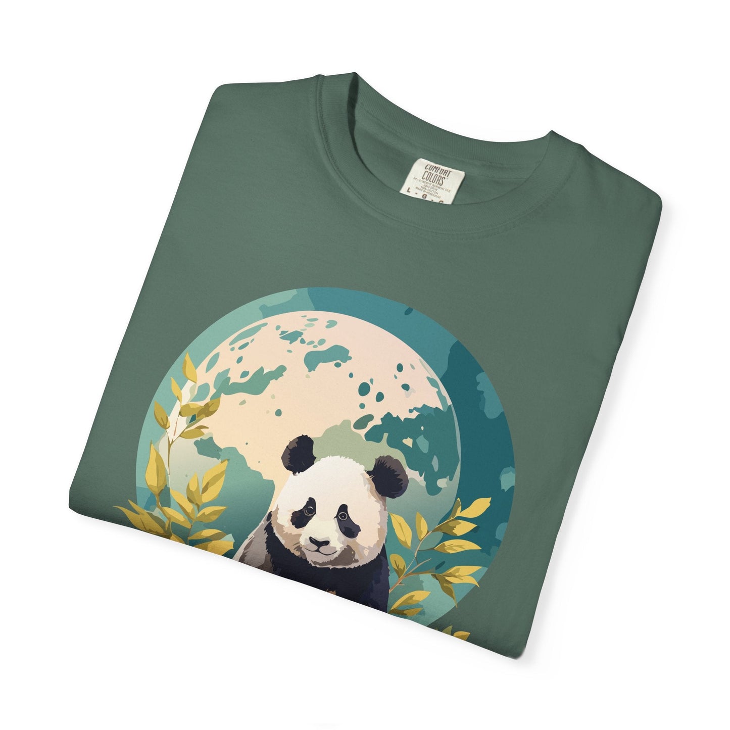 Panda Portrait Graphic T-Shirt Unisex Cotton Floral Animal Art Tee pp6