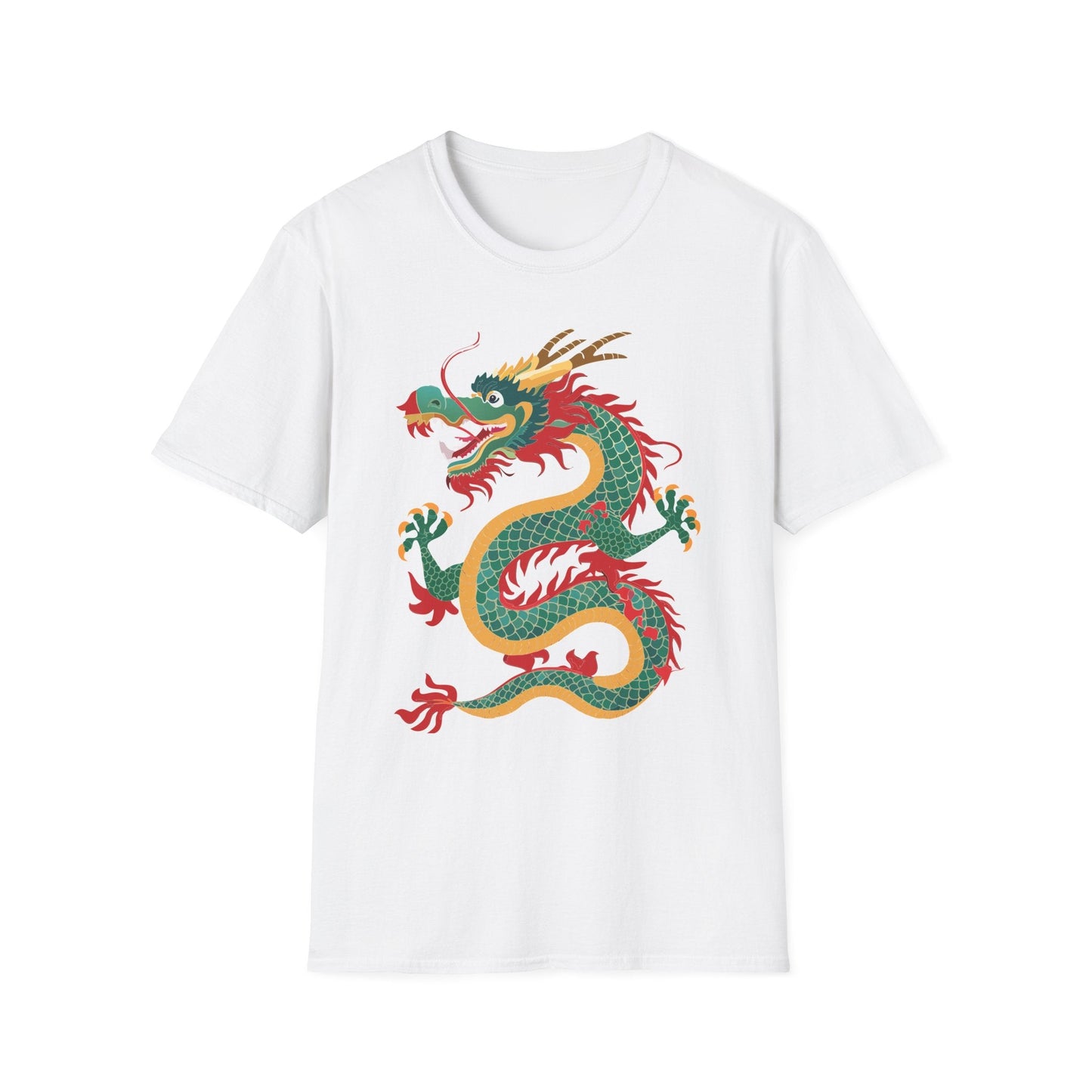 Dragon T Shirt Unisex Dragon Shirt With Animal Art Design Gildan Softstyle Tee 100 Cotton
