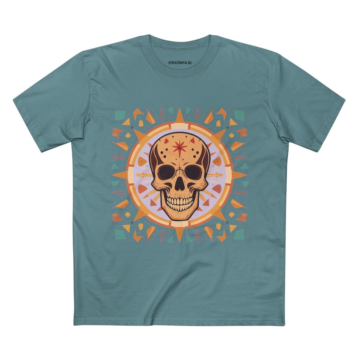 Skull Skeleton Shirt Unisex Premium Cotton Tee With Original Art Design Retro2Nova