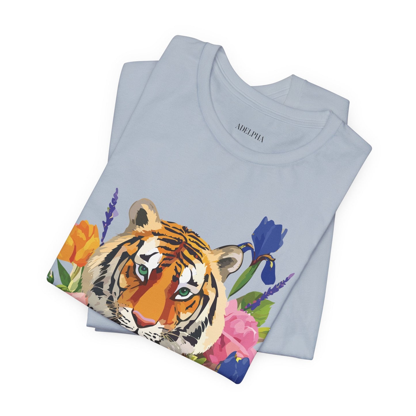 Tiger Graphic Unisex 100 Cotton Vintage Art with Animal Tee 8