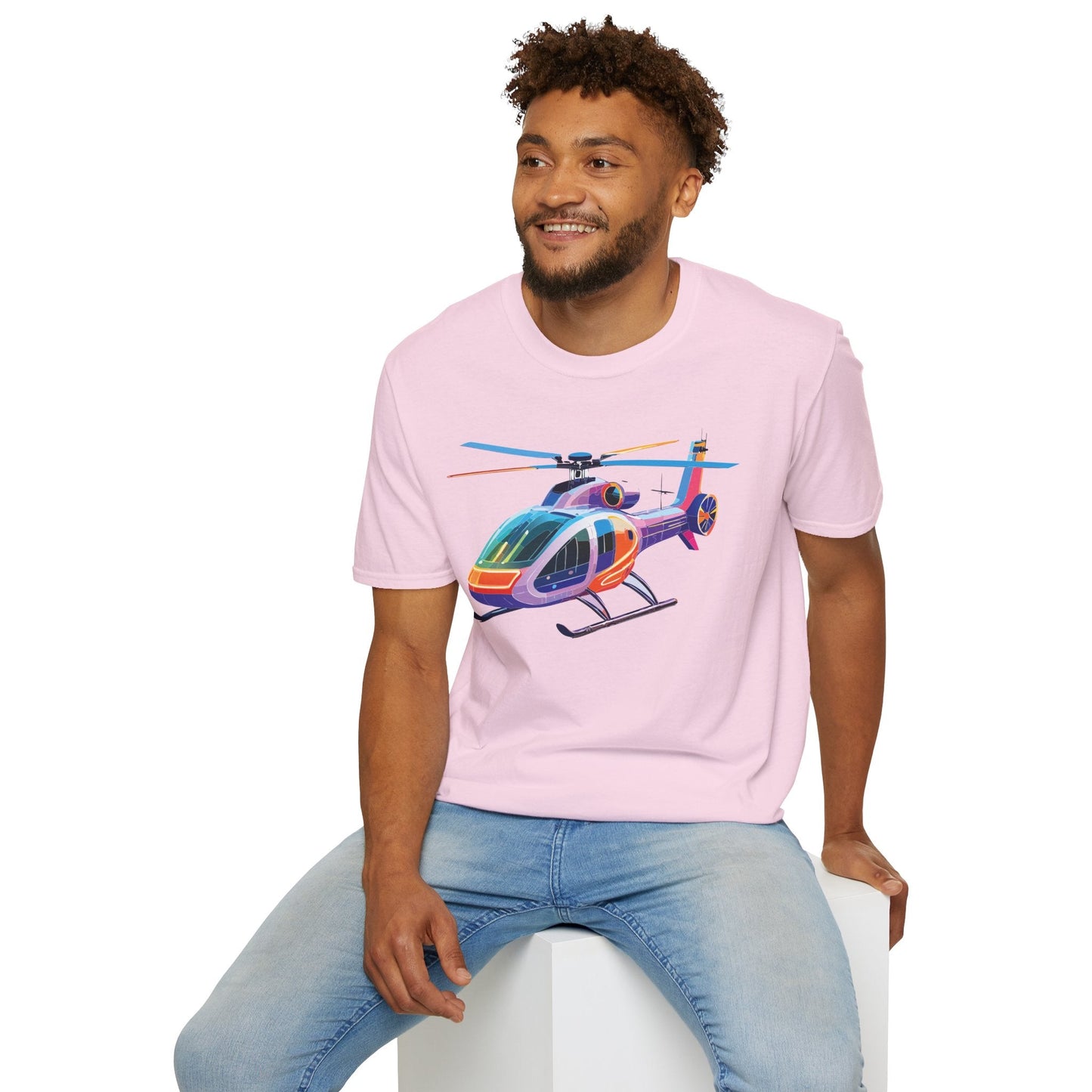 Chopper Helicopter Shirt Unisex T Shirt Softstyle 64000 100 Percent Ring Spun Cotton