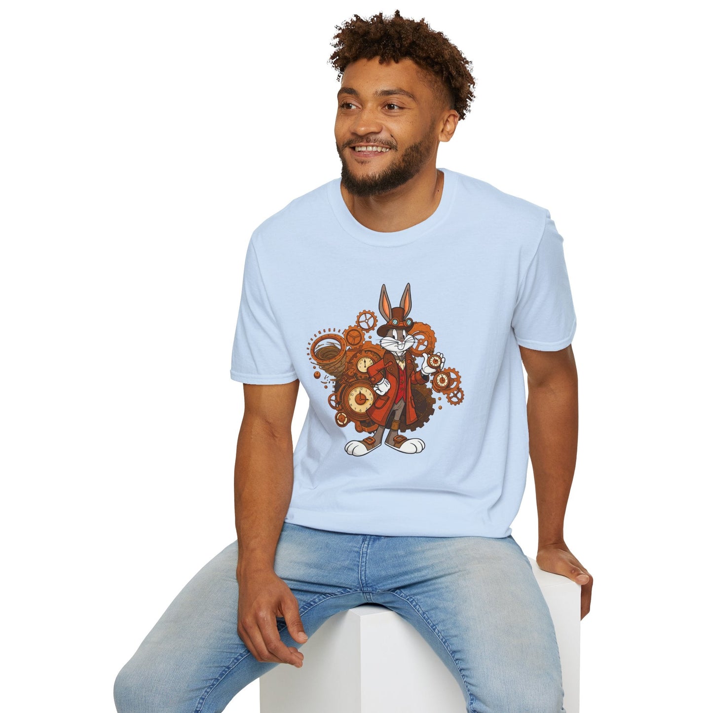 Bugs Bunny T Shirt Cartoon Tee Unisex Softstyle 100 Percent Cotton Gildan 64000 Tee