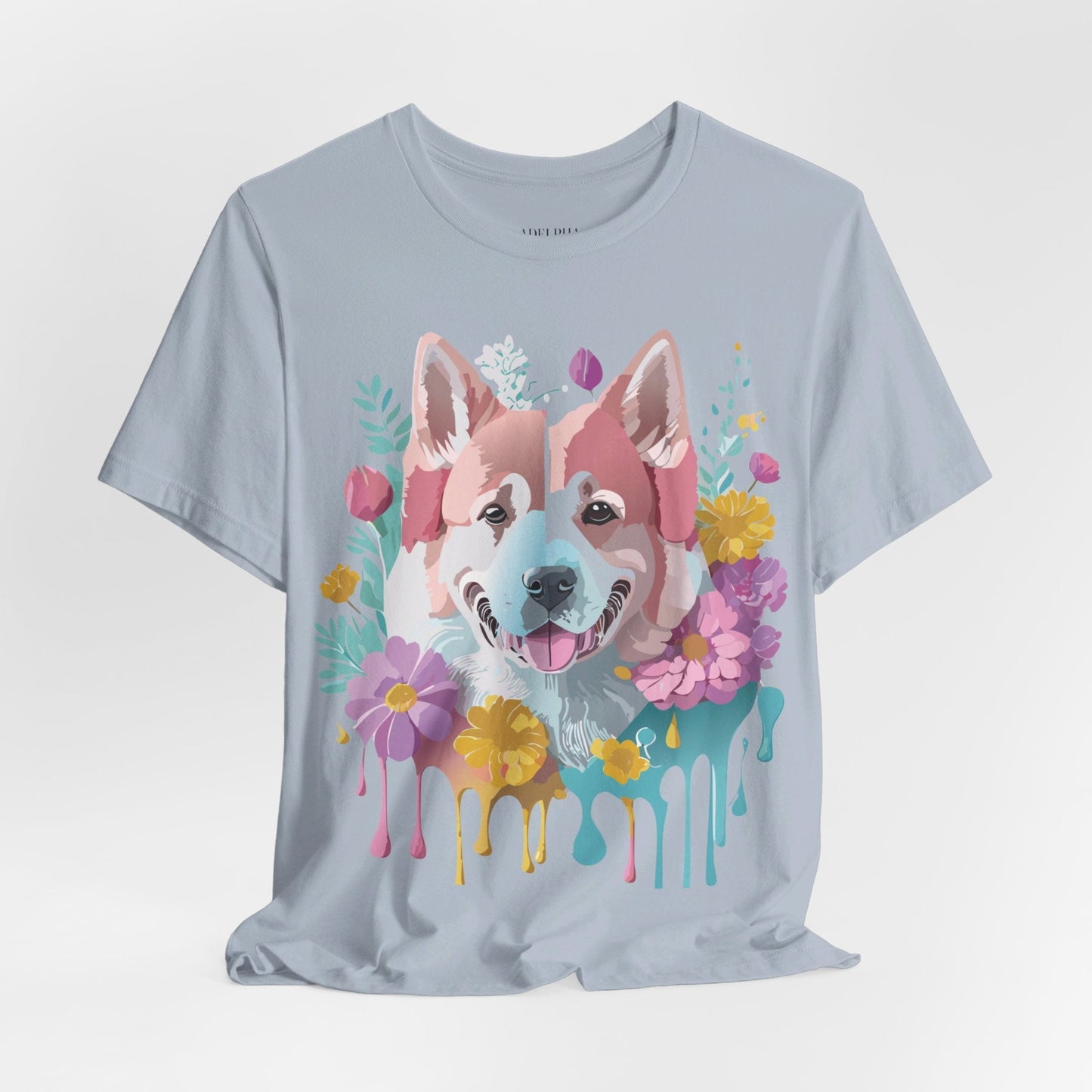 Unisex Graphic Dog Shirt Vintage Inspired Tee With Adelpha Artwork Short Sleeve Tee