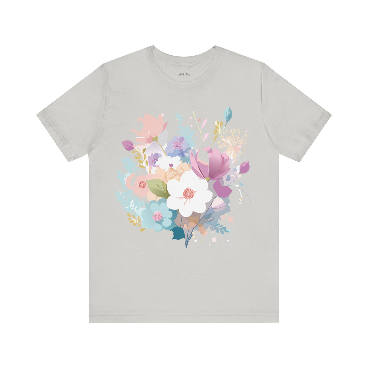 Floral Graphic Tee Shirt - Bella+Canvas Unisex 100 Cotton 42
