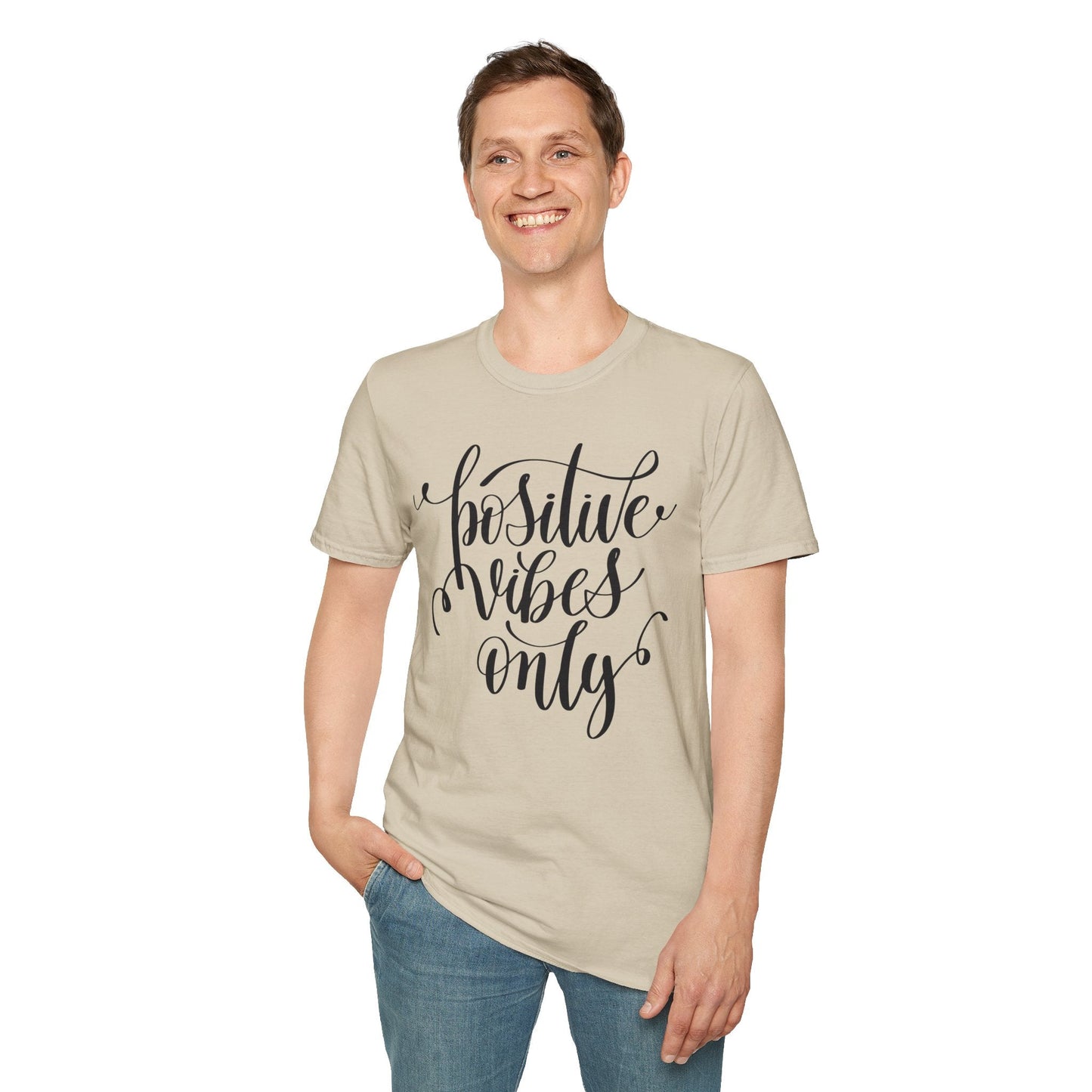 Positive Slogan T Shirts With Positive Words Unisex Short Sleeve Tee Gildan Softstyle 64000 Ring Spun Cotton