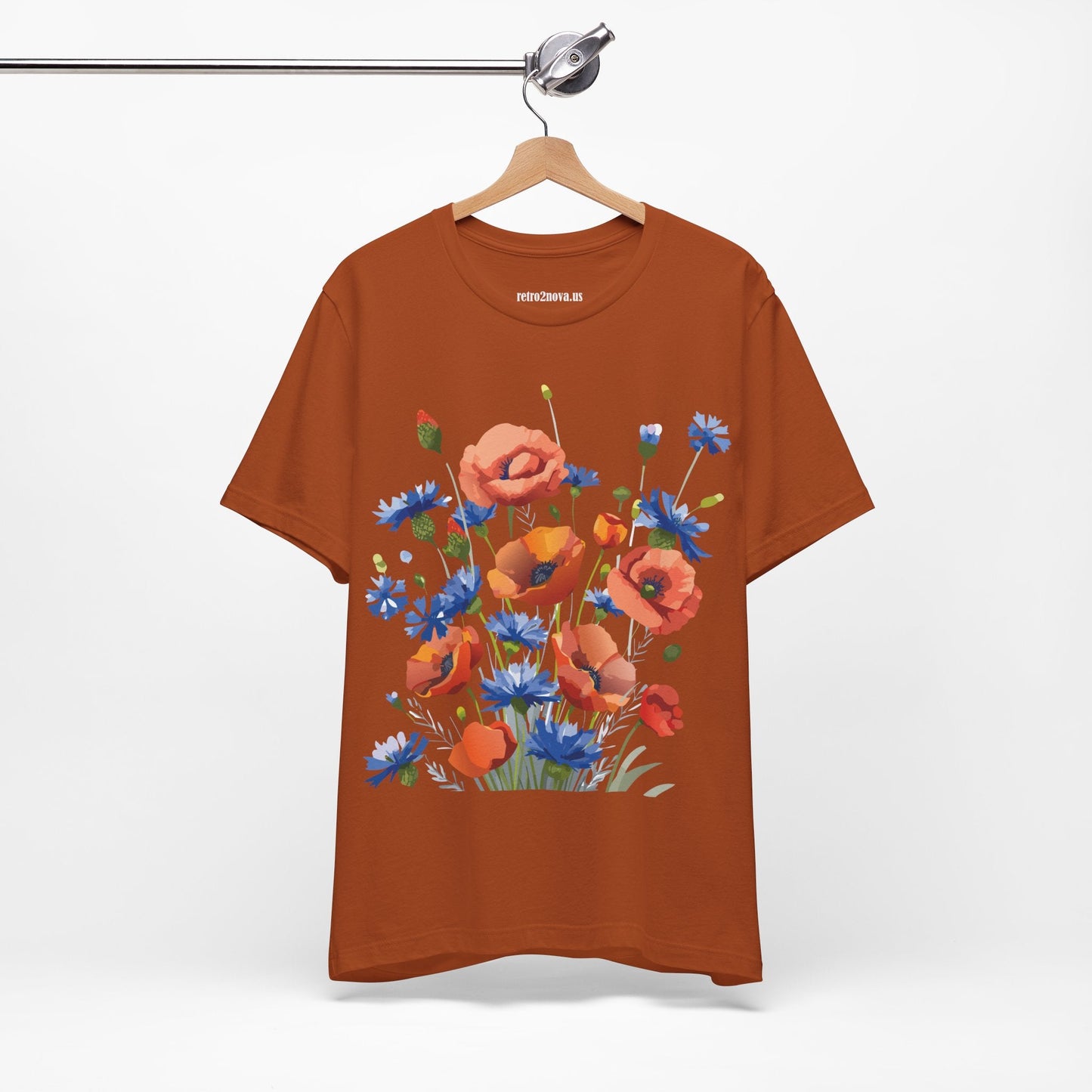 Vintage Floral Graphic Unisex Cotton Tee 33