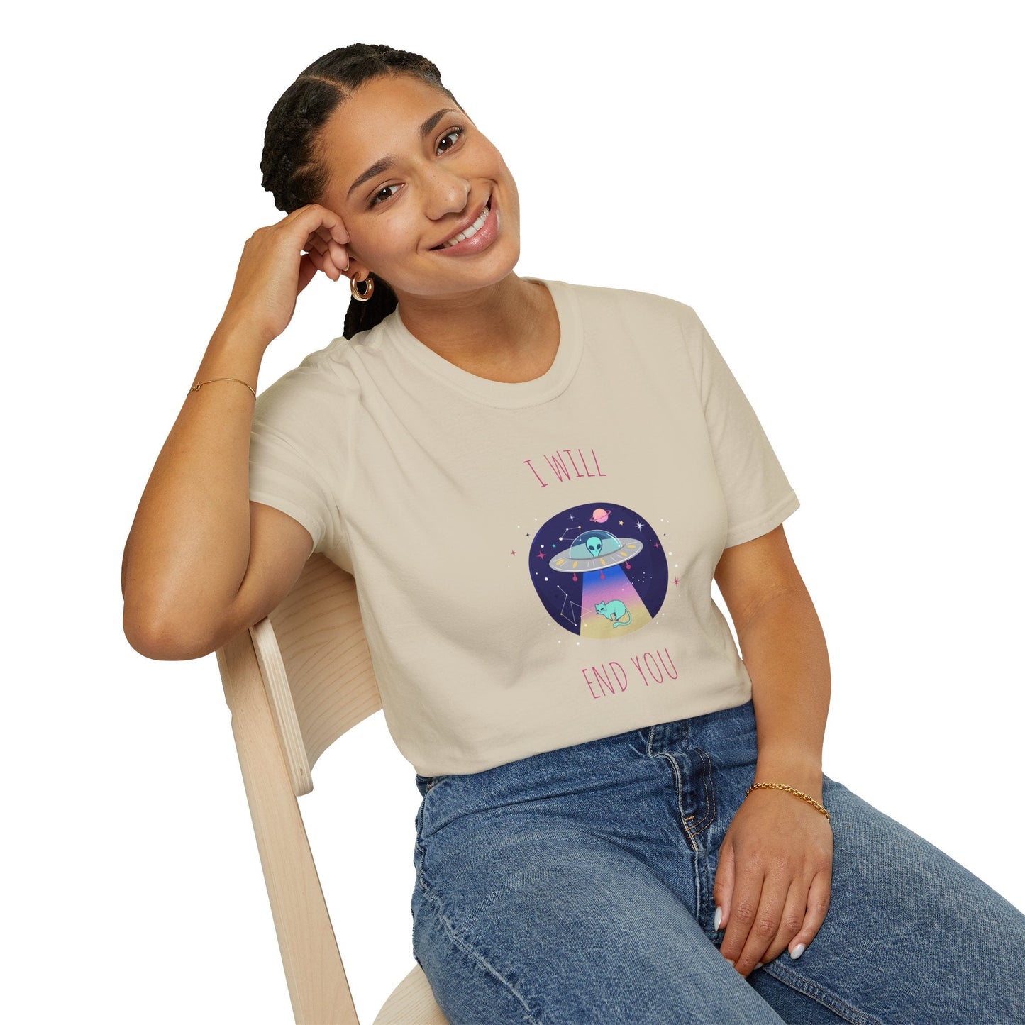 Funny T Shirts UFO Tees Funny Aliens Shirt