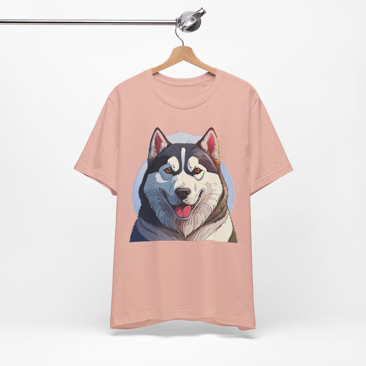Unisex Animal Shirt Art Design Tee With Wild Animals Graphic Print Short Sleeve Style