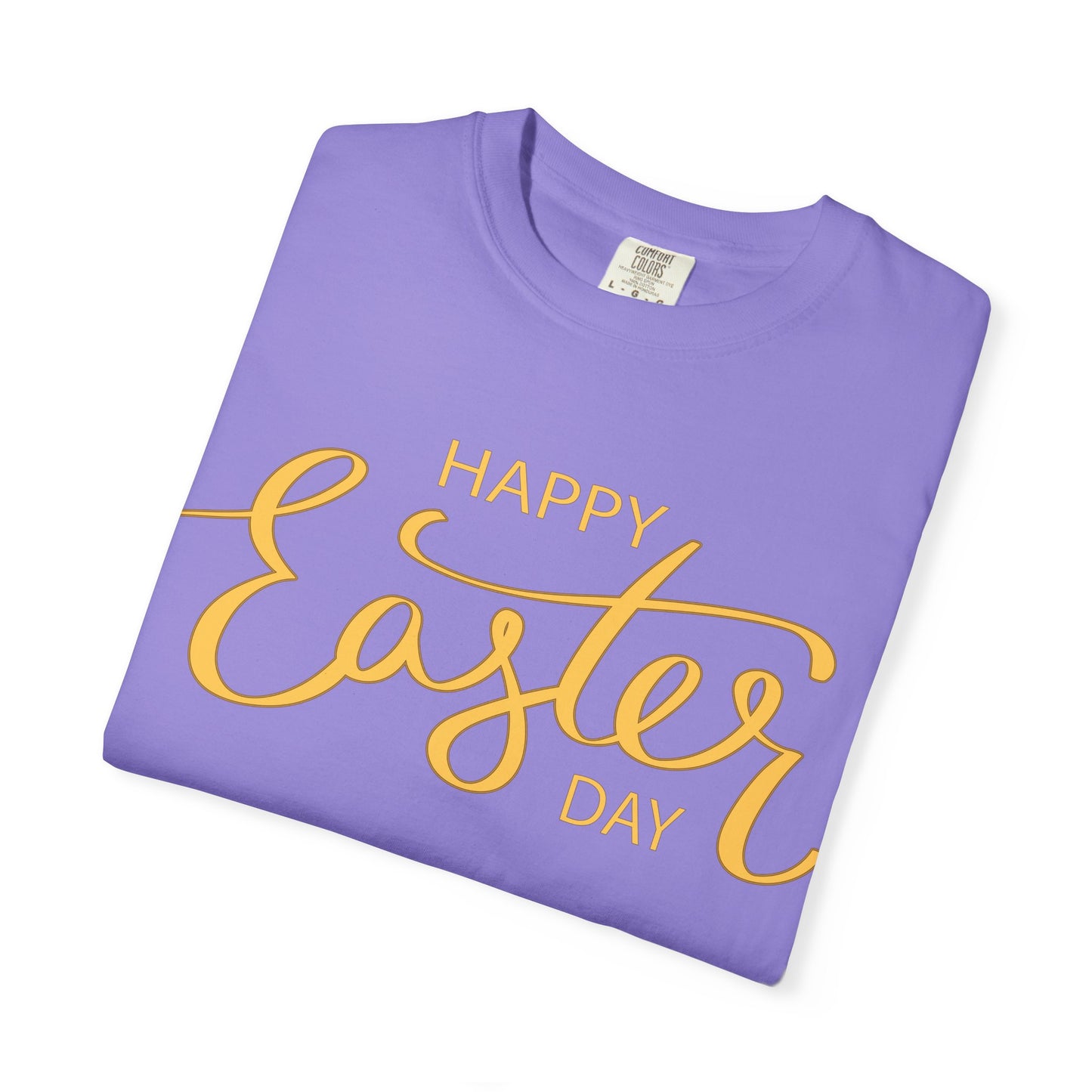 Happy Easter Day T-Shirt, Tee Shirt with Easter Signature, T Shirt with Easter Prints, Tee Shirt with Easter Design