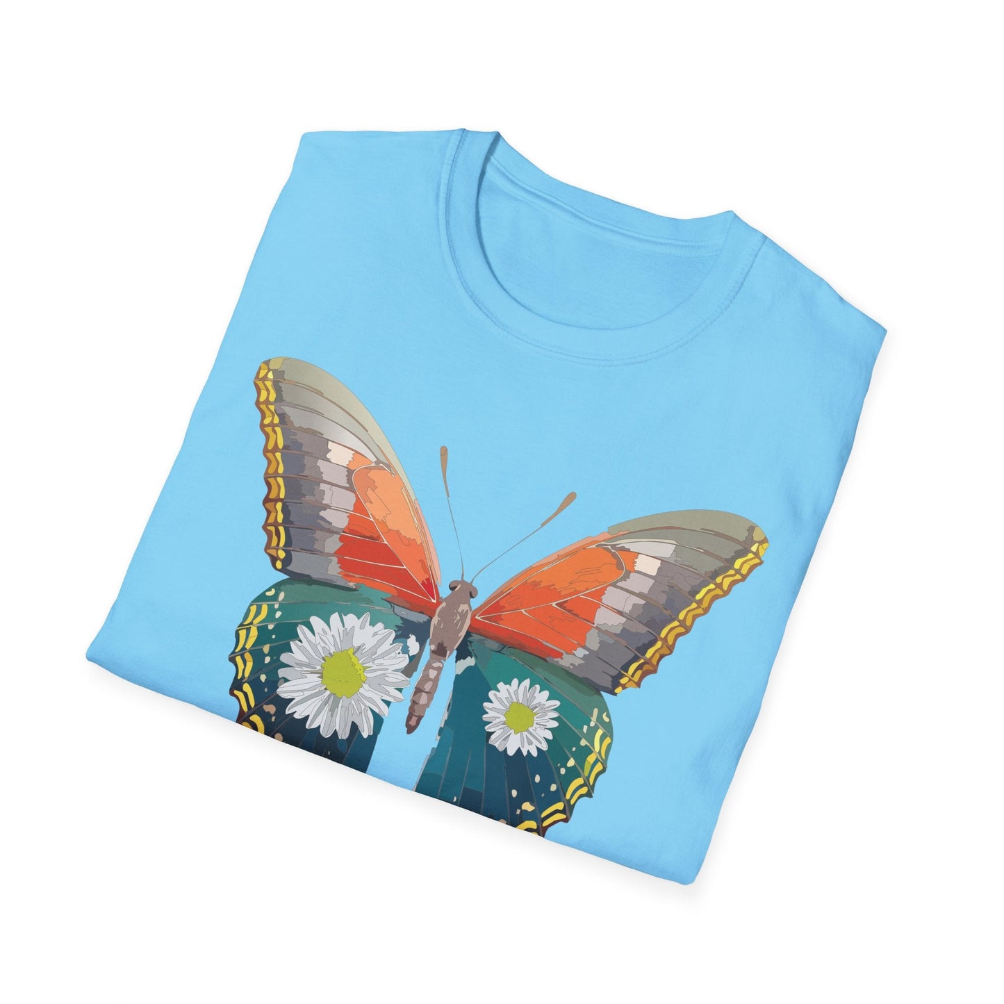 Butterfly Shirt Unisex Gildan Softstyle 64000 Short Sleeve T Shirt Monarch Design