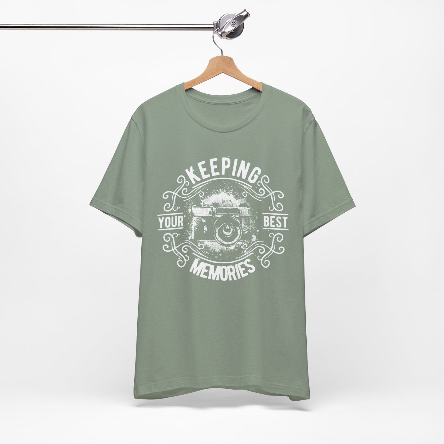Keeping Your Best Memories T-Shirt Vintage Camera Graphic T-Shirt A-5