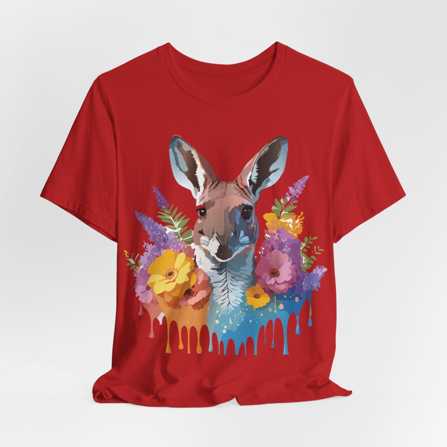Kangaroo Graphic Tee Unisex Jersey Short Sleeve Adelpha Vintage Inspired Artwork Casual Wear