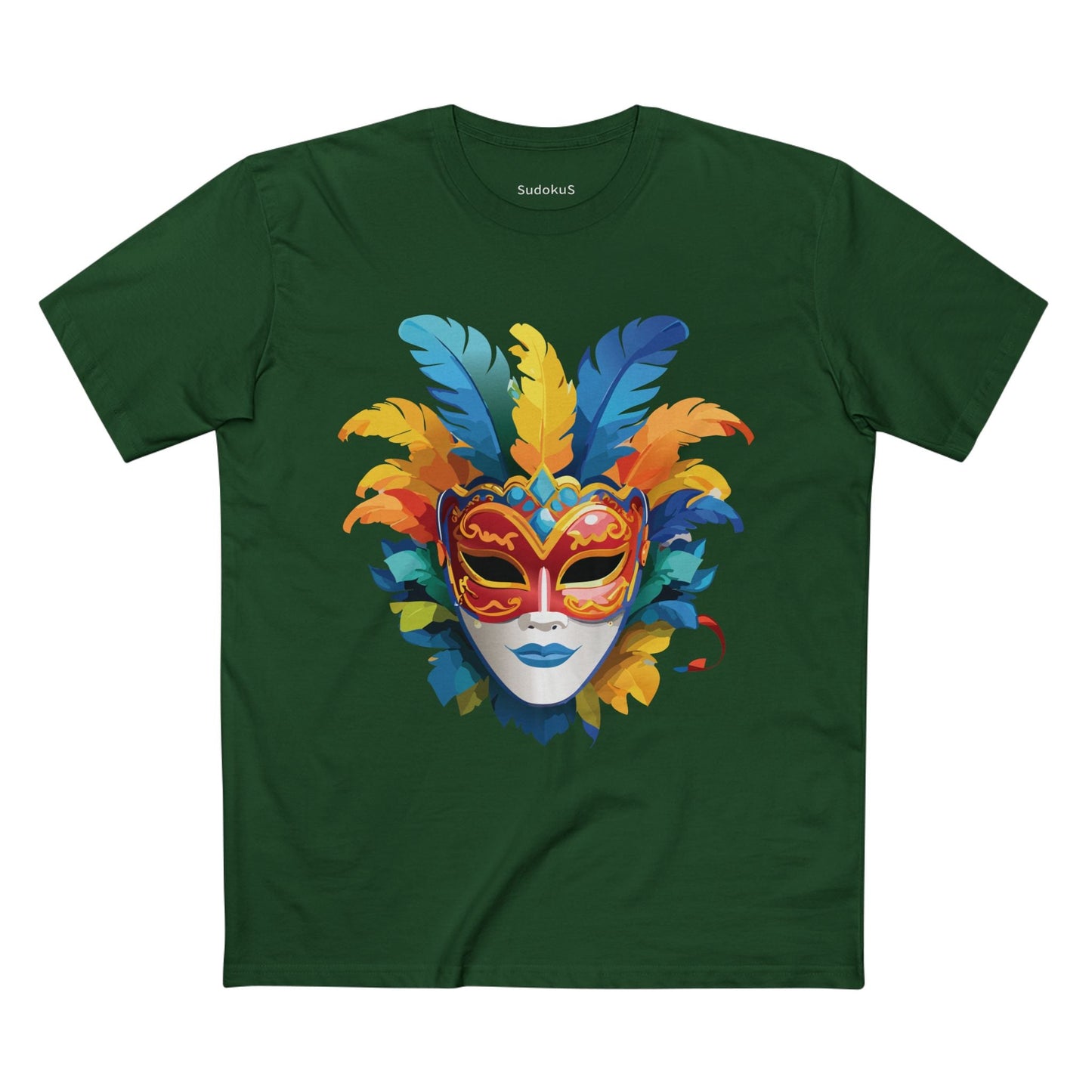 Mask Graphic Unisex 100 Cotton Staple Tee 35