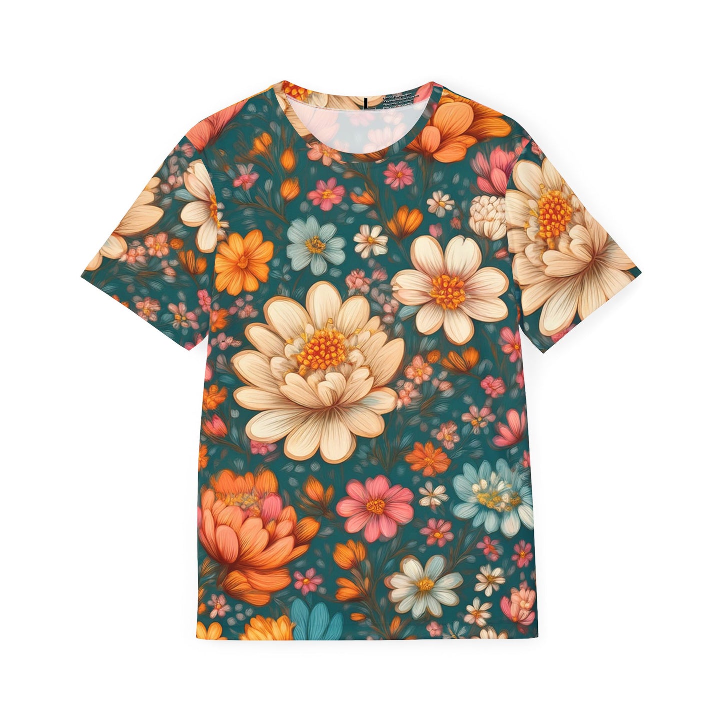 Unisex Floral Shirt, Floral Tee Shirt, Floral T-Shirt, T Shirt with Flowers 8