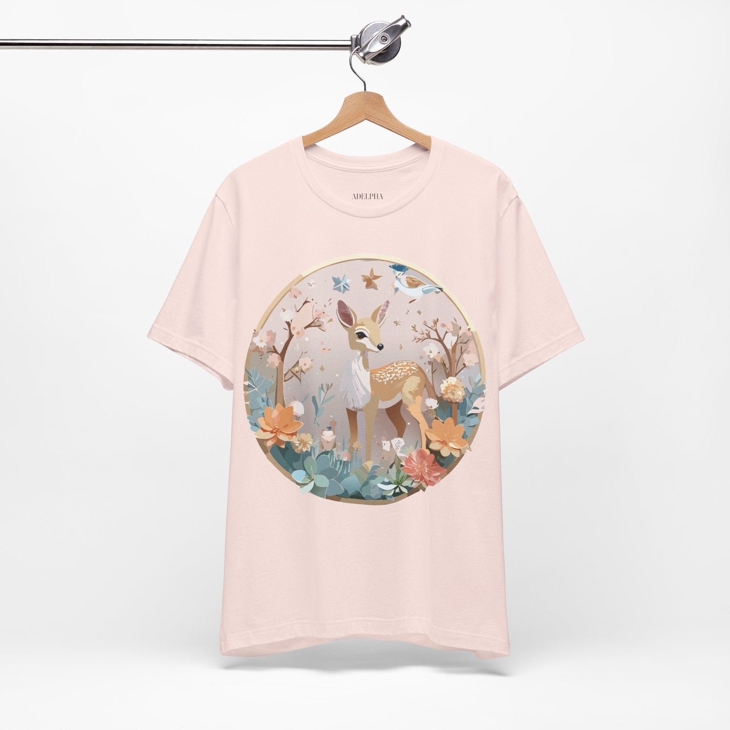 Medallion Graphic Unisex 100 Cotton Vintage Animal Medal Artwork Tee 9