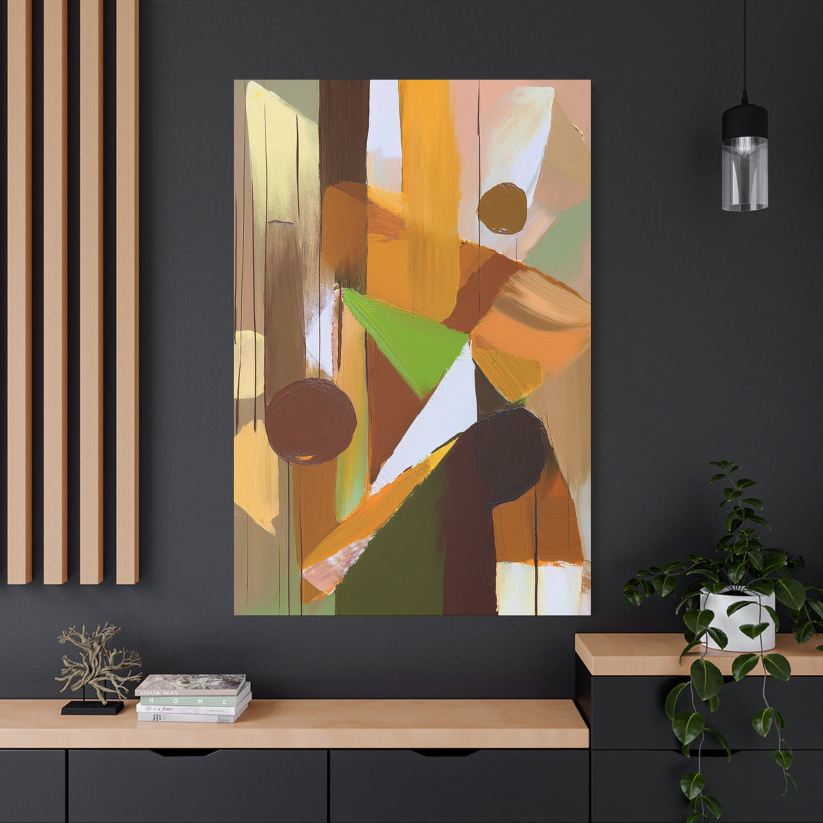 Abstract Geometric Painting Print Canvas 20x24,20x30,24x30 24x32,24x36,30x40 32x48,36x48,40x60 Pine-Wood Inner Frame ABS-57