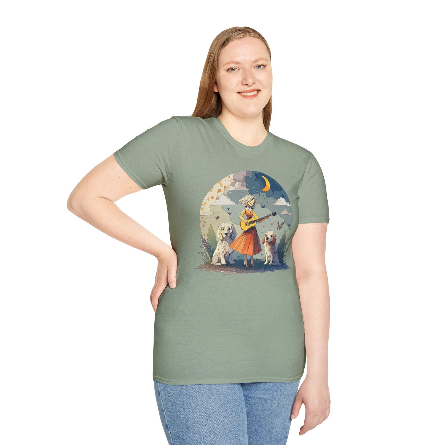 Womens Graphic T Shirts Art Design Tee Softstyle Gildan 64000 100 Percent Cotton