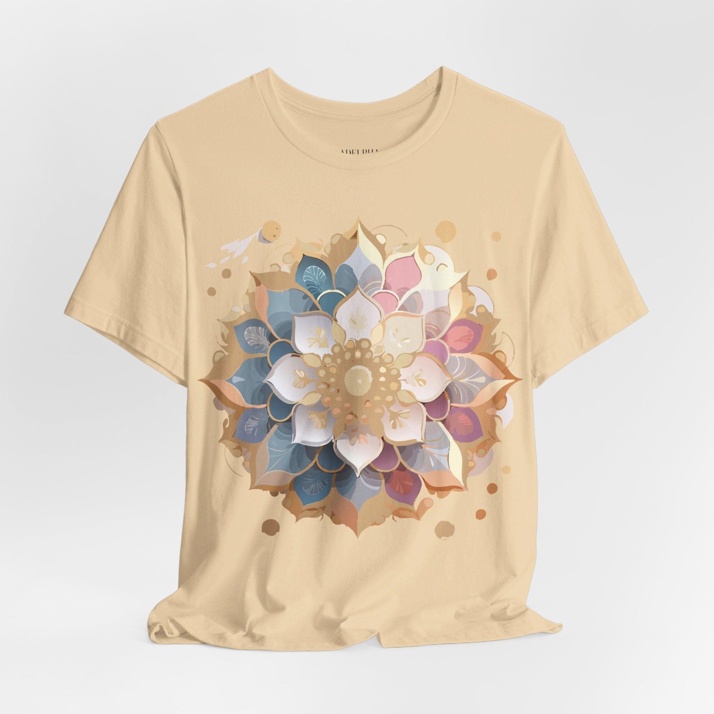 Mandala Graphic Tee For Men And Women By Adelpha Unisex Short Sleeve Art Design Shirt