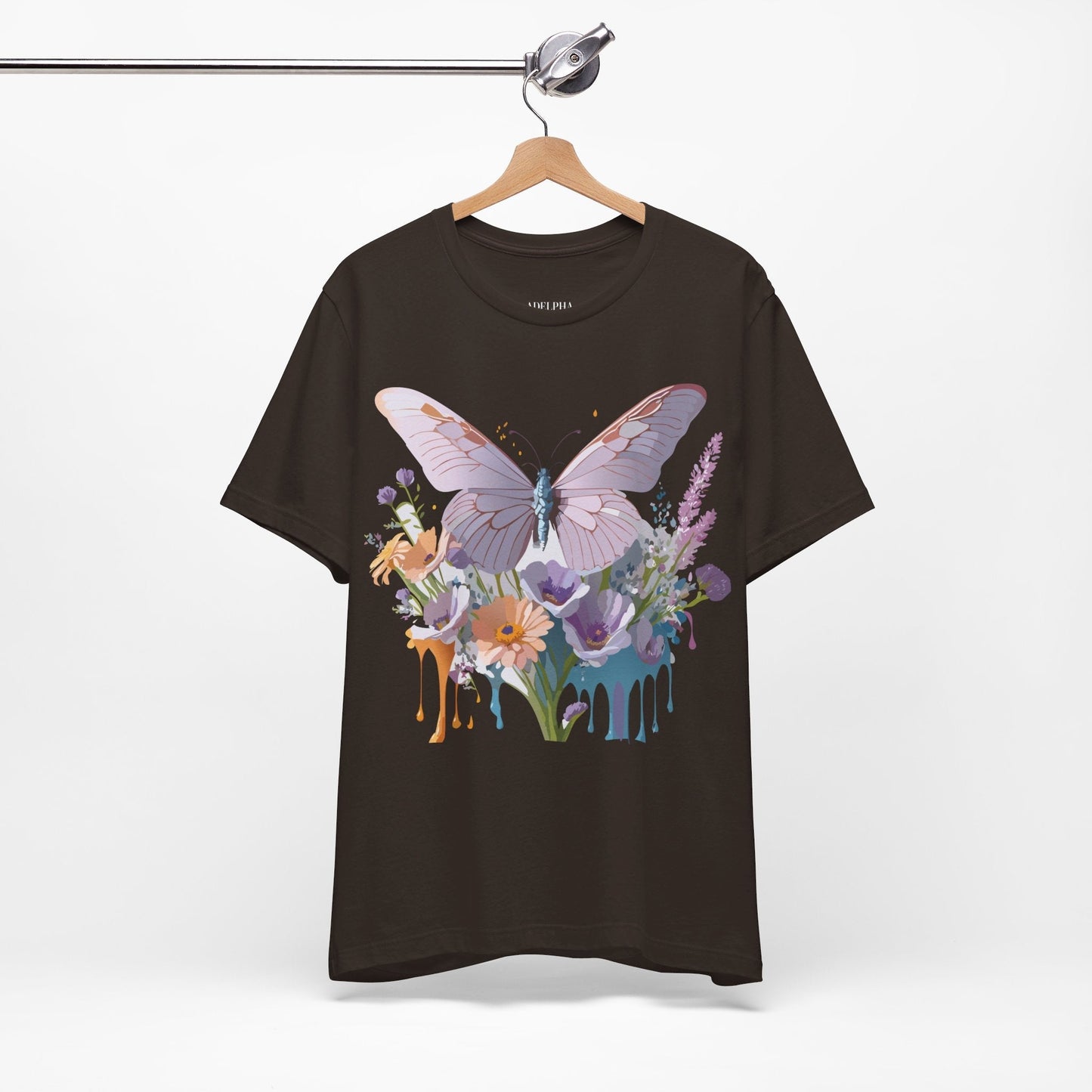 Butterfly Graphic Tee Unisex Short Sleeve Vintage Artwork By Adelpha