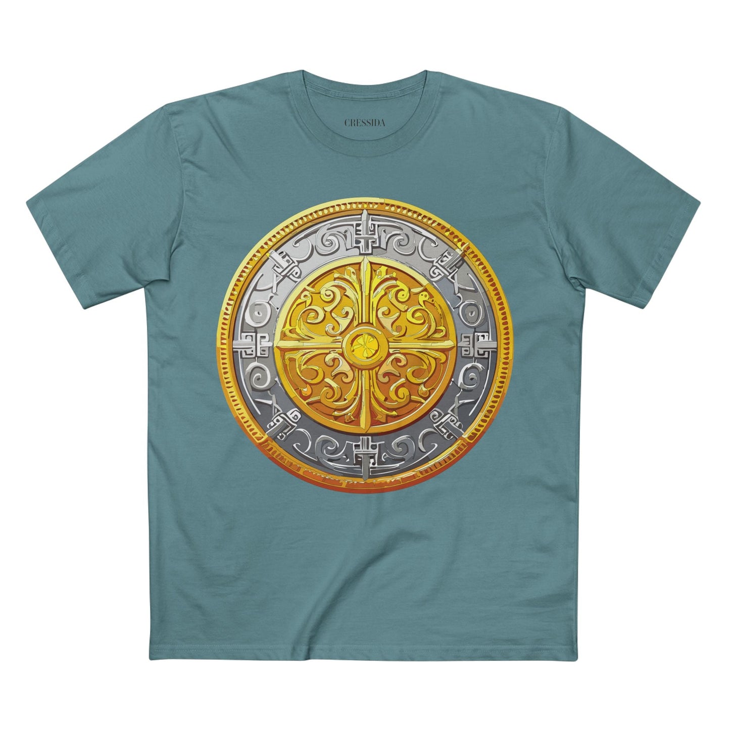 Antique Gold Coin Graphic Design T-Shirt Unisex 100 Cotton With Golden Print Artwork Tee 18