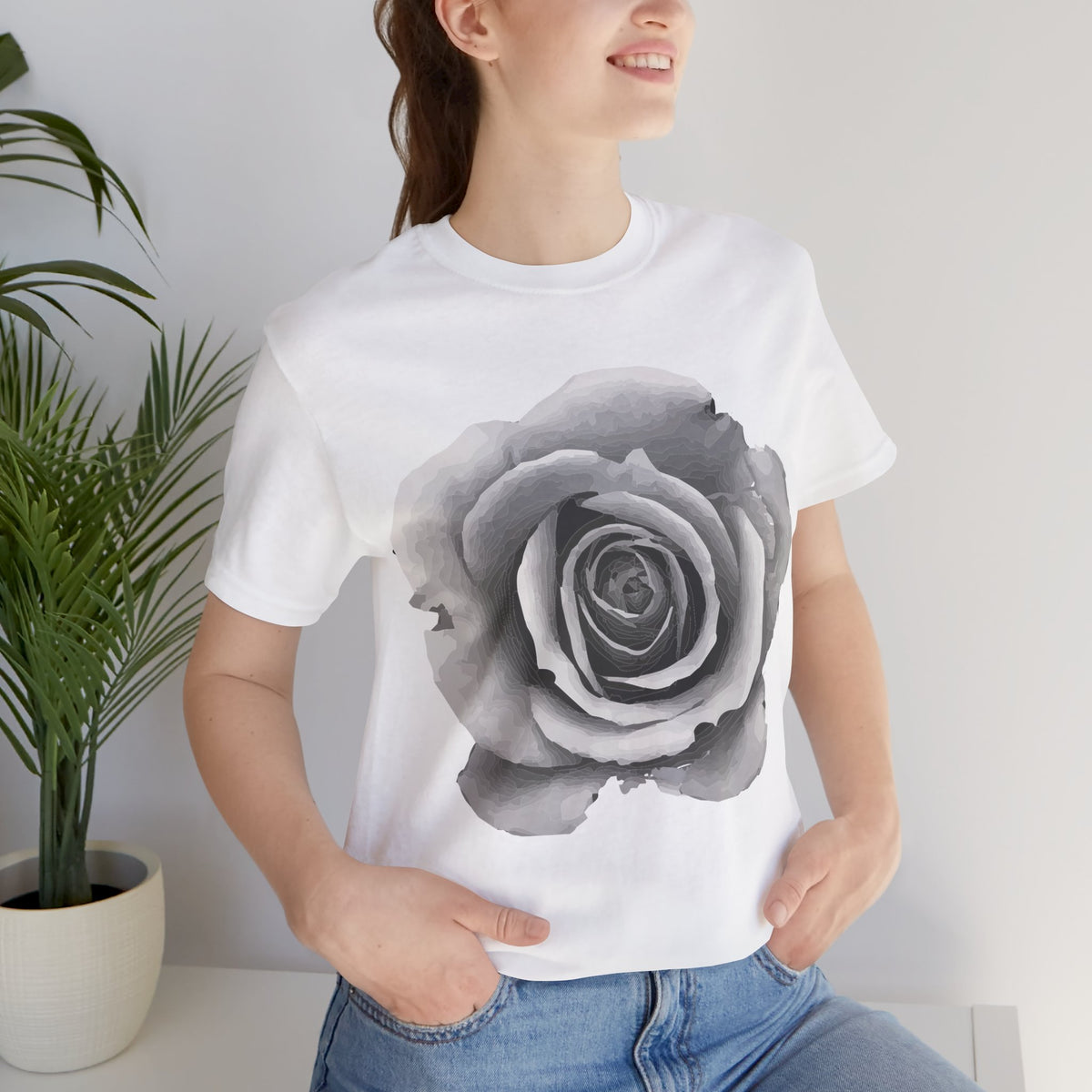 Floral Graphic Tee Shirt - Bella+Canvas Unisex 100 Cotton 56