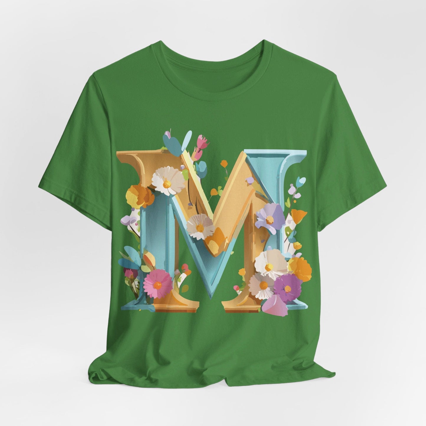 Letter M Shirt Unisex Graphic Tee From Adelpha Vintage Inspired Art Short Sleeve Jersey