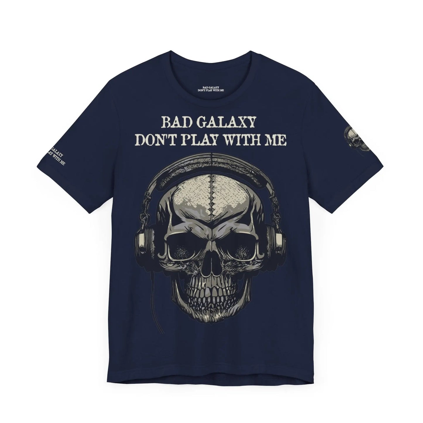 Skull T Shirt From Bad Galaxy 100 Percent Cotton Eco Friendly Made In USA With Durable Stitching