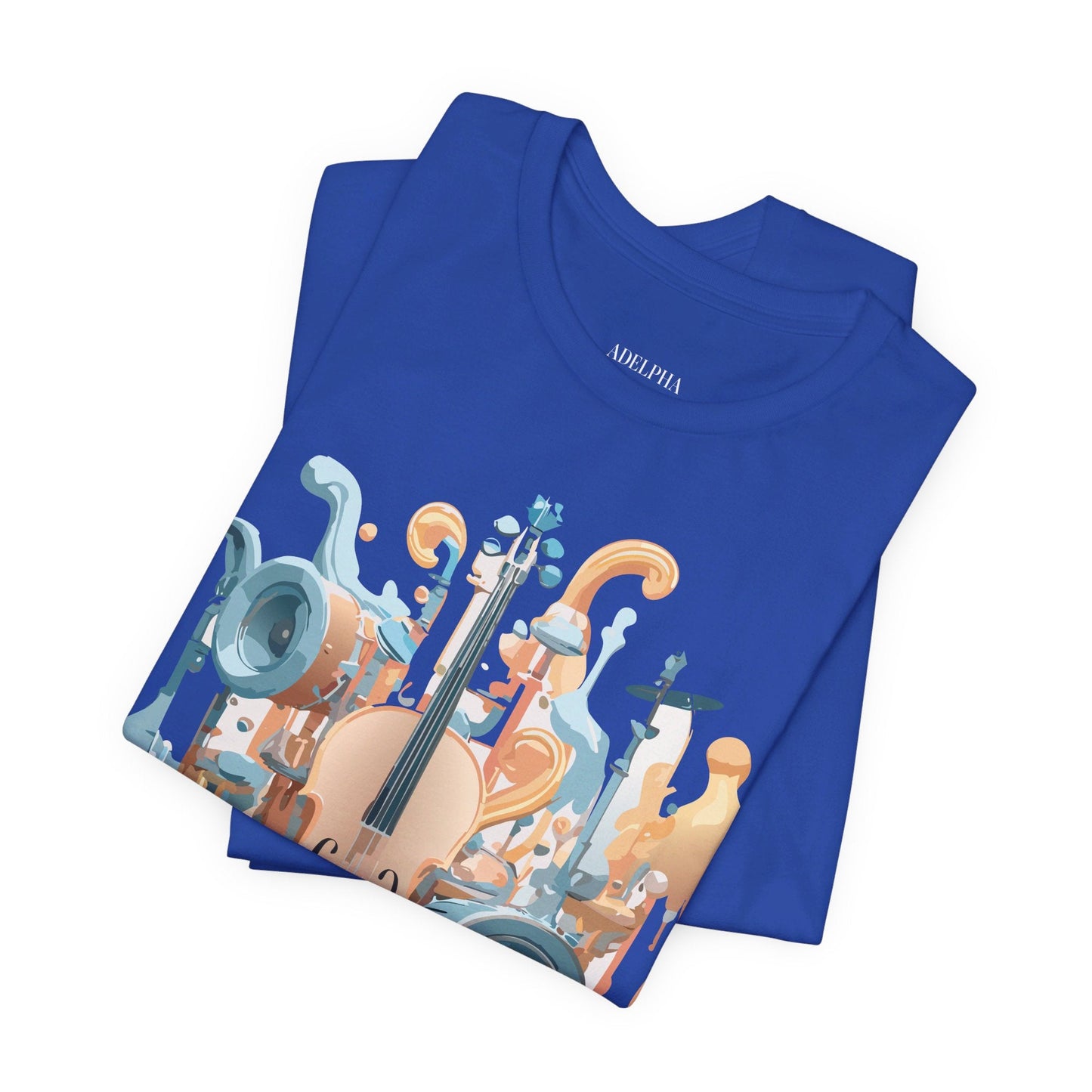 Adelpha Music Graphic T Shirt Unisex Jersey Short Sleeve Vintage Inspired Art Tee
