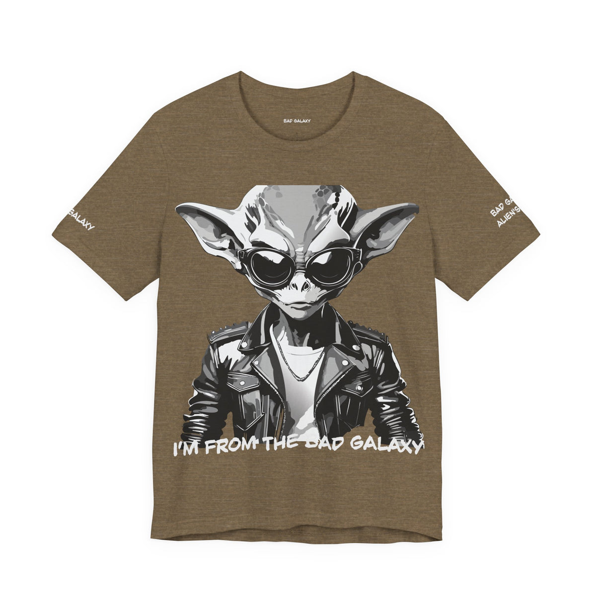 Alien Graphic Unisex Cotton Bella+Canvas Tee with Art Design b75