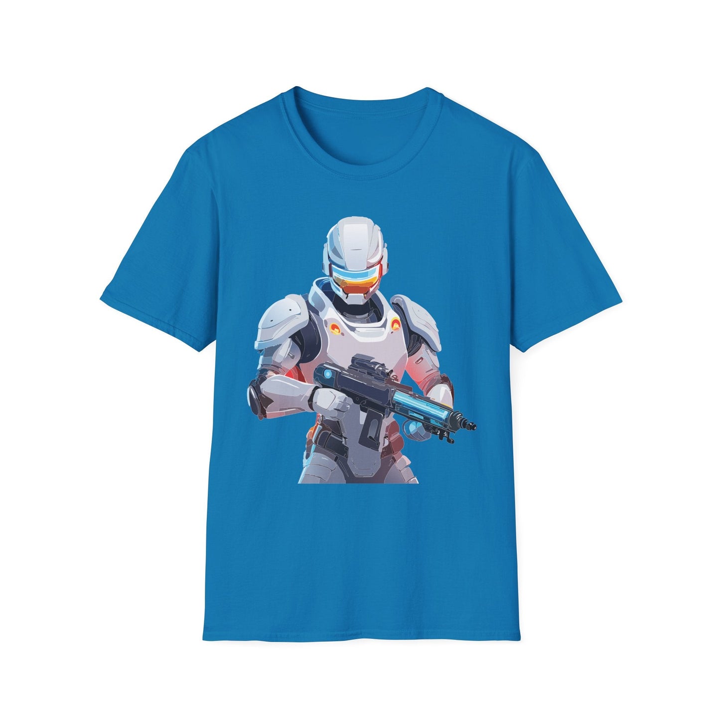 Robocop Themed Unisex Softstyle T Shirt With Robocop Art Design Cotton Tee Premium Comfort