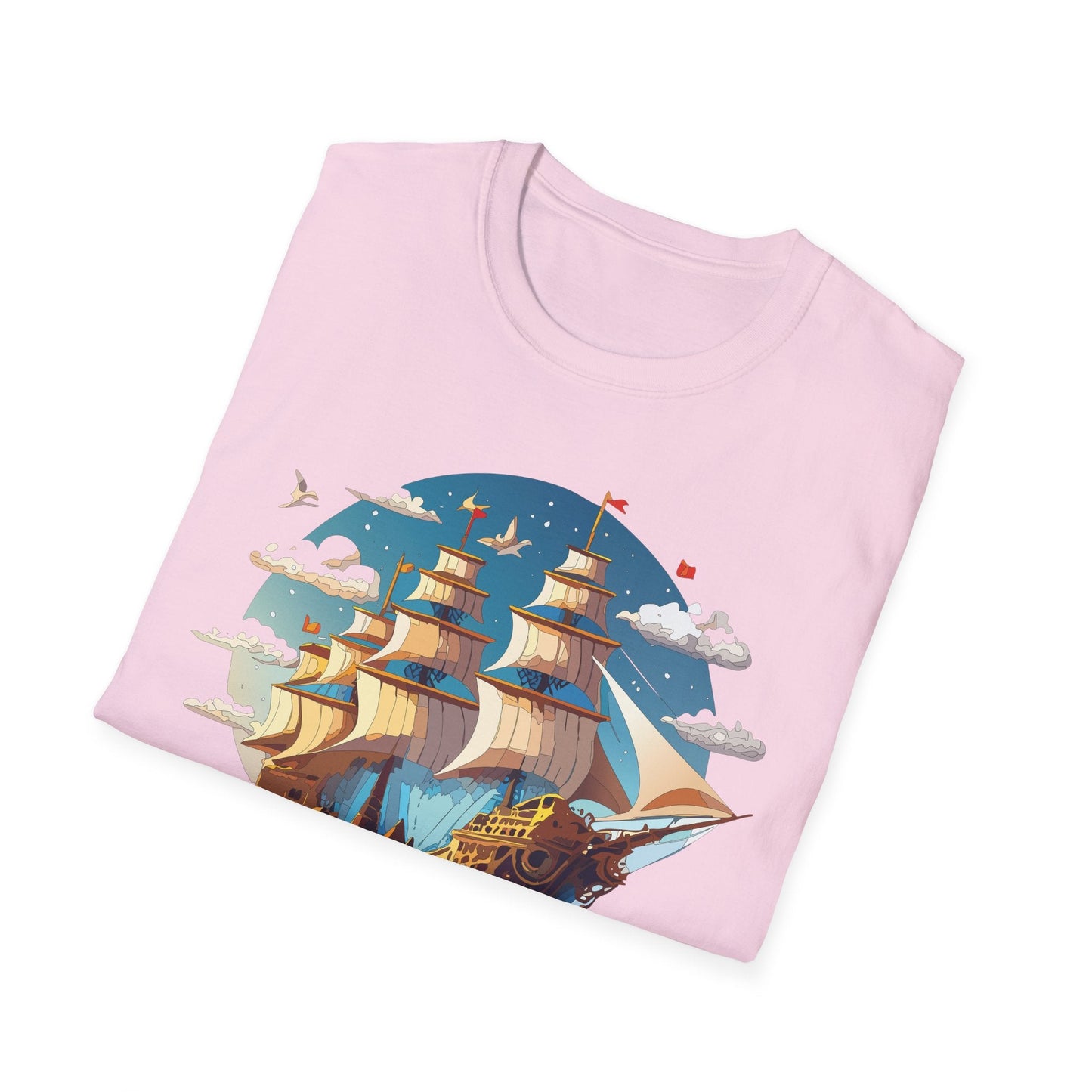 Ship T Shirts Frigate Vessel Tee Shirt Unisex Gildan Softstyle 64000 Cotton Tee Comfort Fit