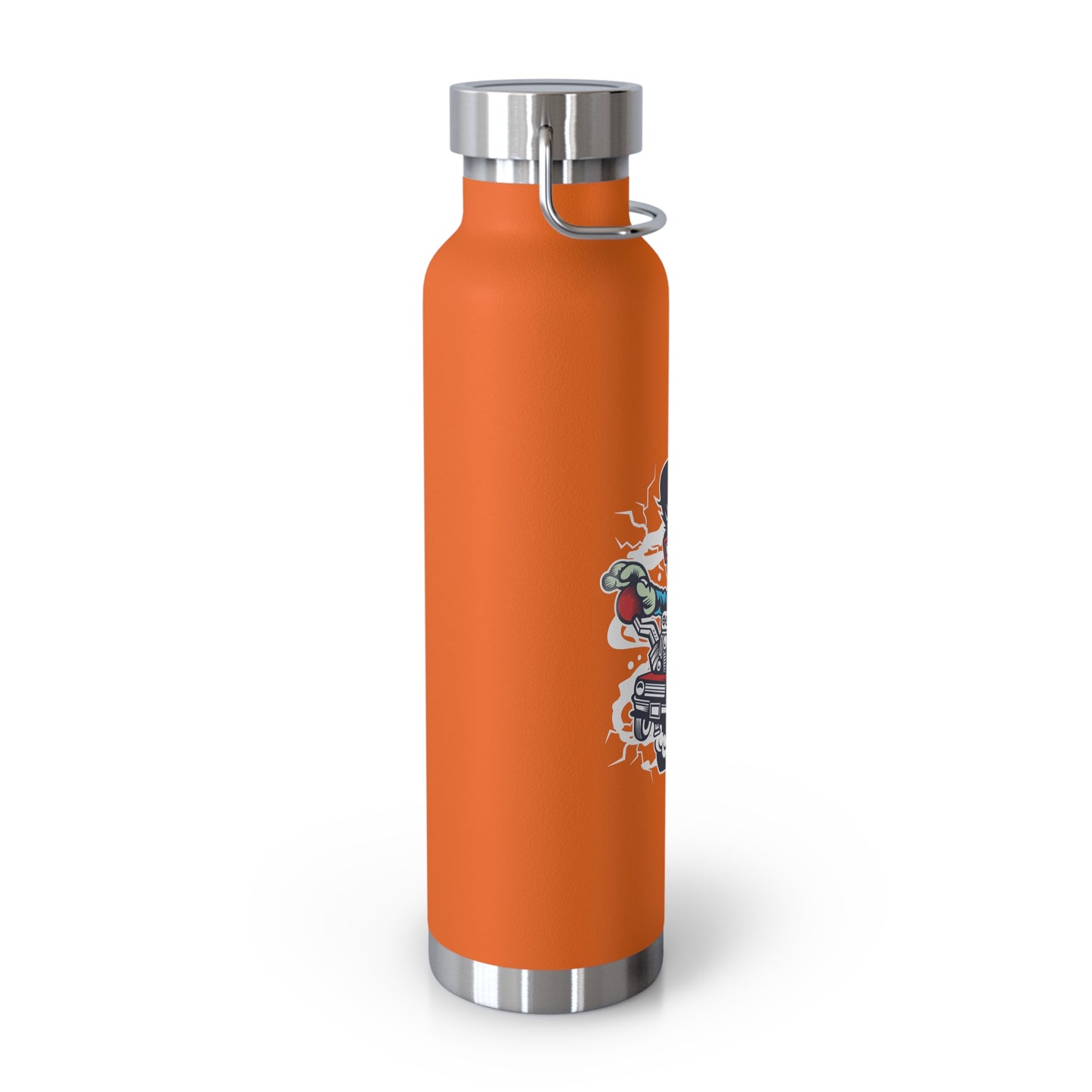 22 oz Copper Insulated Water Bottle with Cartoon Design - CV1