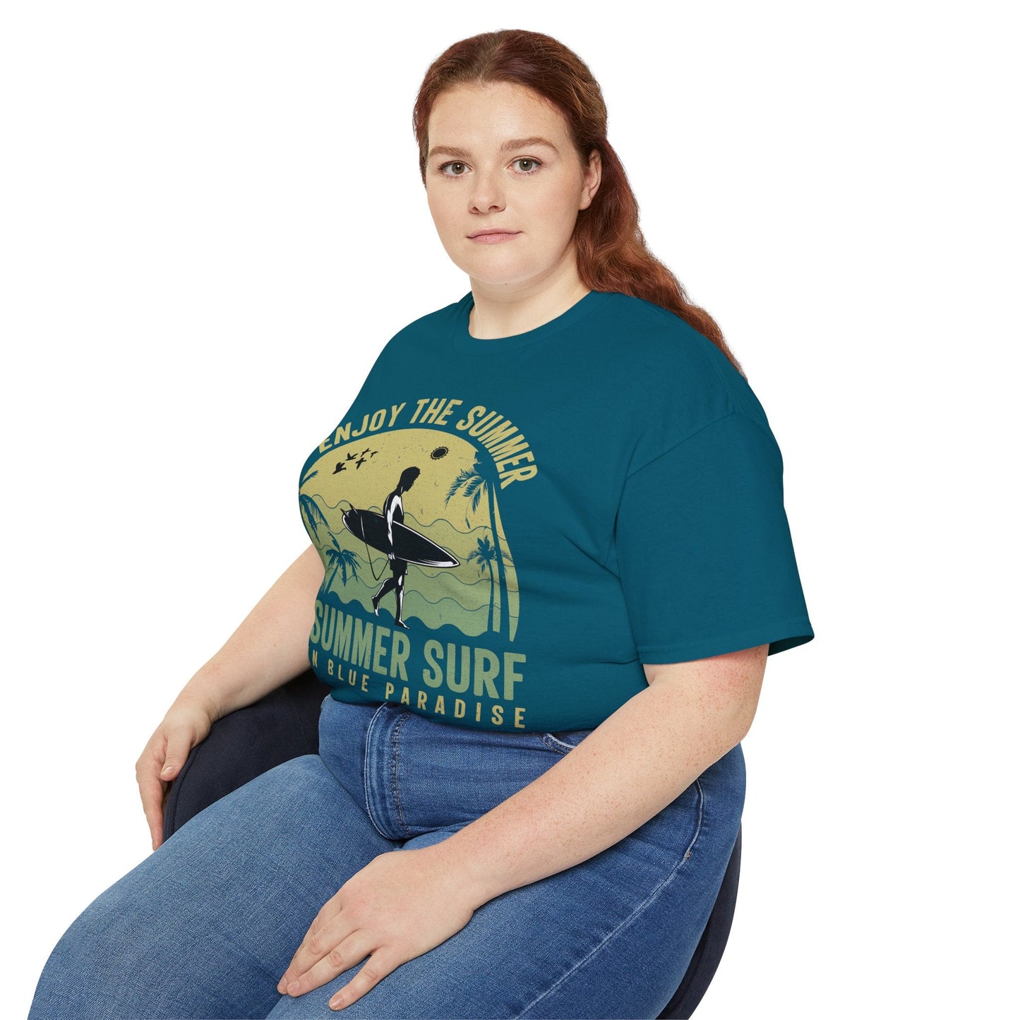 Summer Surf Art Design T Shirt TeeGallery Gildan 2000 Unisex Cotton Tee Apparel Collection