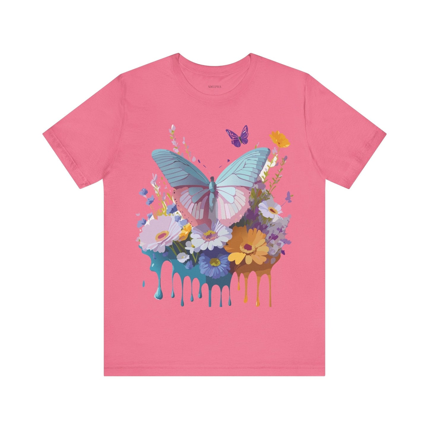 Butterfly Graphic Tee Unisex Short Sleeve Jersey Vintage Artwork Adelpha