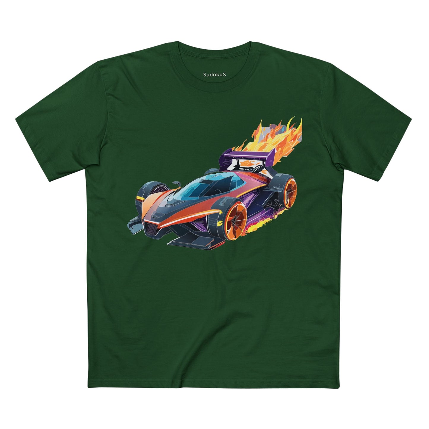Car Graphic Unisex 100 Cotton Staple Tee 16