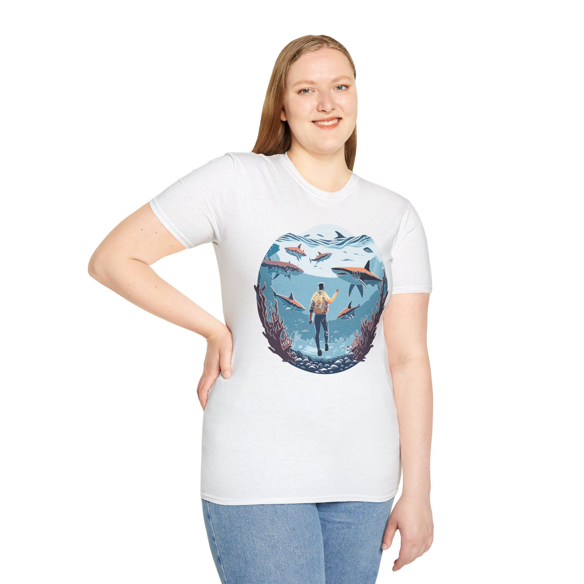 Ocean U boat Graphic Tee Gildan Unisex 100 Cotton Tee Shirt c34