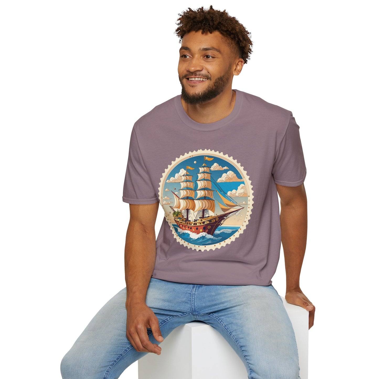 Nautical Ship Frigate Vessel T Shirts Unisex Tee Shirt Softstyle 64000 Ring Spun Cotton Comfort