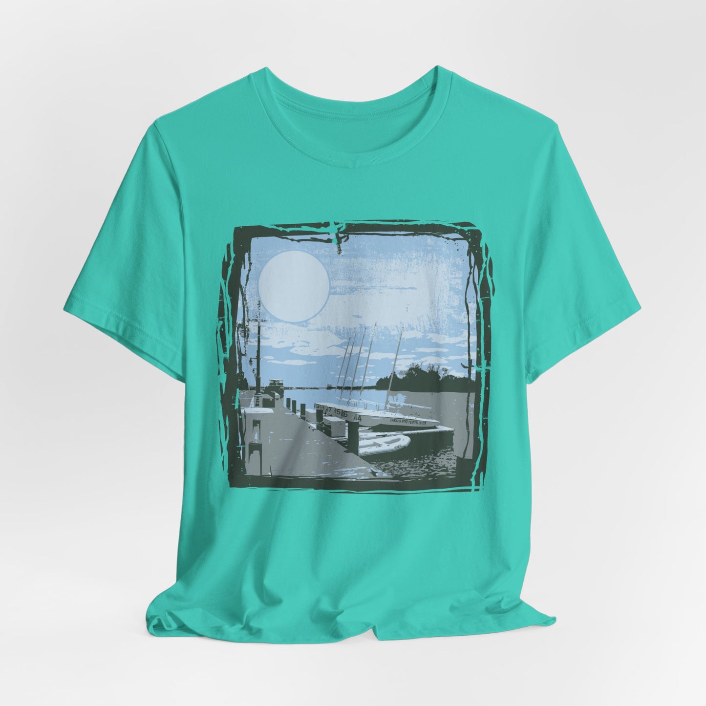 Yacht Club Retro Poster Graphic Design Tee, Yacht Club Shirt, Vintage Tees, Art Design T-Shirt, Graphic Tee, Retro Art Shirts