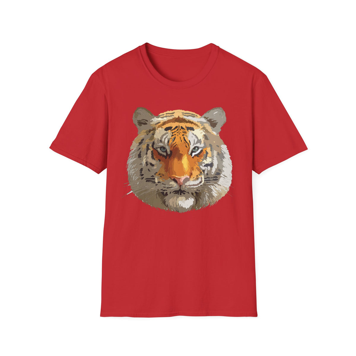 Tiger Face T-Shirt | Realistic Orange Bengal Illustration