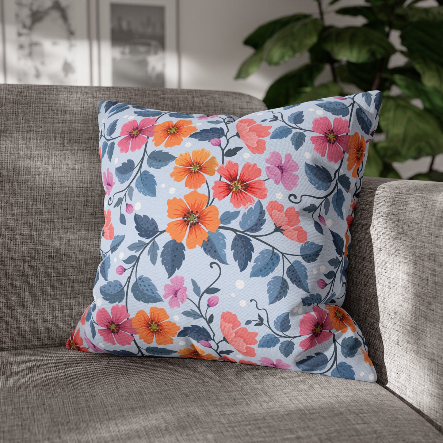 Floral Poly Pillowcase