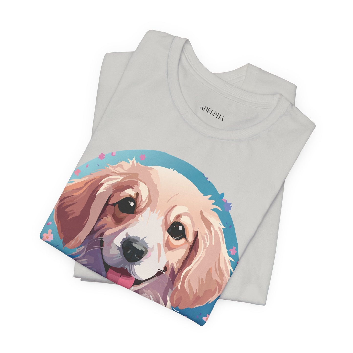 Dog Shirt Unisex Graphic Tee With Original Adelpha Artwork Jersey Short Sleeve Casual Look