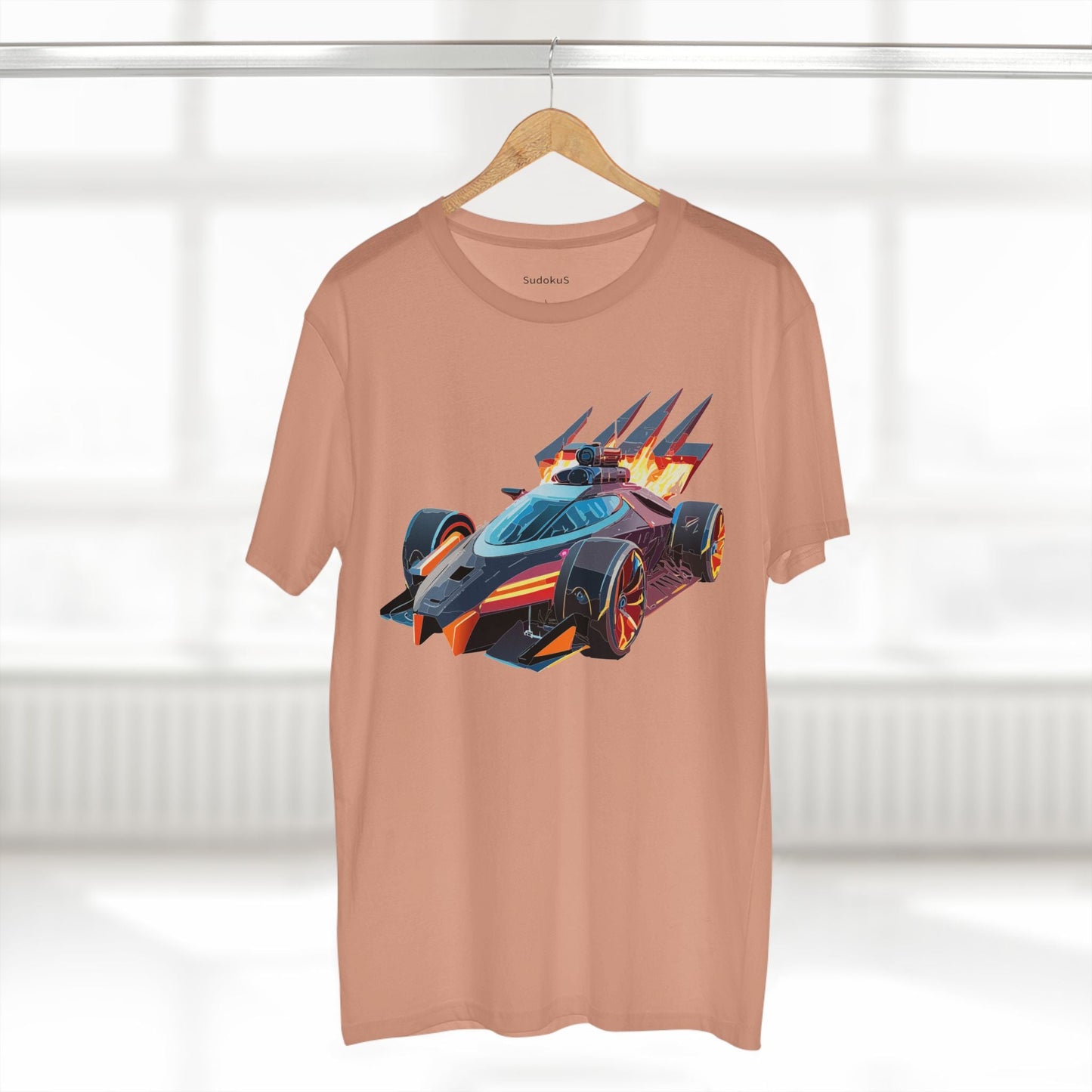 Car Graphic Unisex 100 Cotton Staple Tee 4