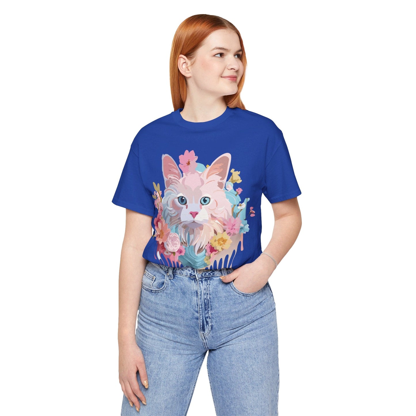 Cat Graphic Tee Unisex Shirt With Cat Art By Adelpha Vintage Inspired