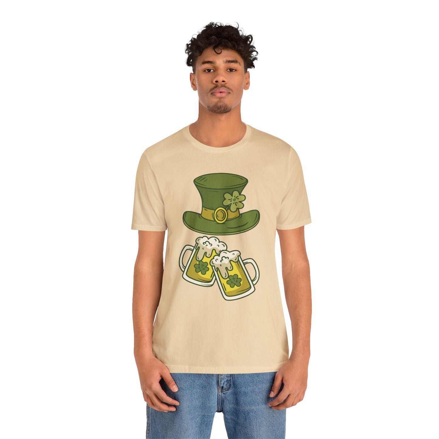 Unisex Cotton Tee Shirt with Lucky Prints