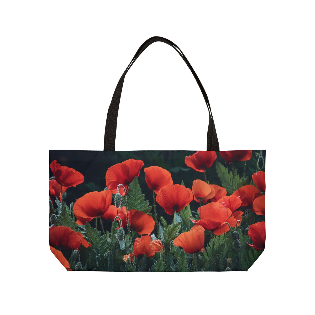 Floral Print Poly Canvas Weekender Bag 4